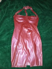 Westward Bound Red Latex Dress Size 12