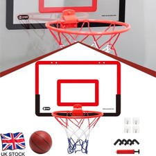 Mini Basketball Hoop Net Indoor Over the Door Backboard With Ball Pump Game UK