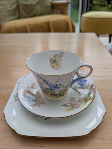 Shelley bone china trio - china,