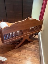 Thai Carved Wood Howdah Saddle Seat With Cushions -quirky functional decor piece