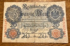 Germany Banknote. 20 Mark