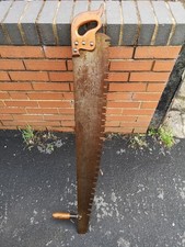 Antique Cross Cut Logging Saw Two Man