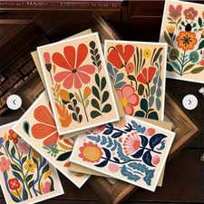 Pack of 6 Birthday Cards Mid