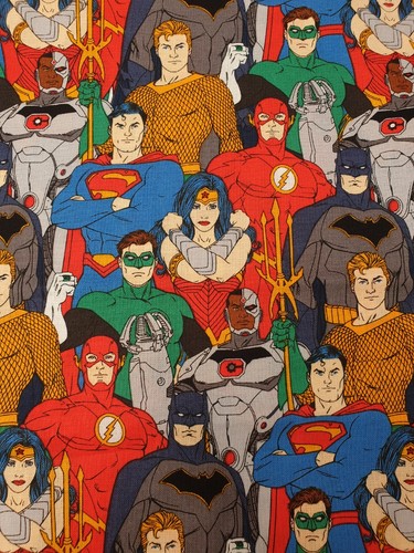 Justice league fabric - uk, 100%