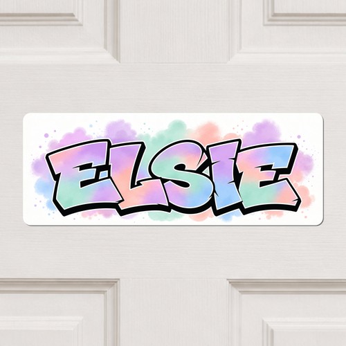 Personalised pastel graffiti - personalised,