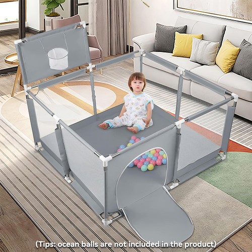Indoor toddler activity - toddler, fence