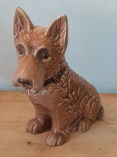 VINTAGE SYLVAC POTTERY - Collectable Brown Scottie Dog 20 cm tall