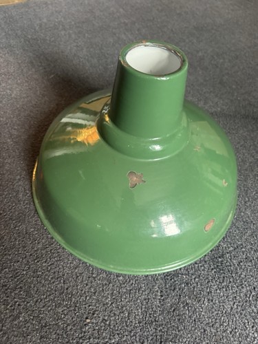 Vintage green and white enamel - vintage,