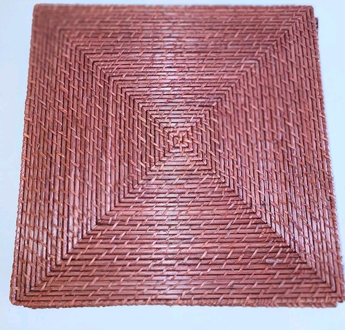 Rattan wicker woven square - rattan,