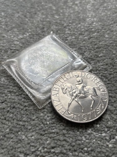 1977 silver jubilee 25p - silver, crown