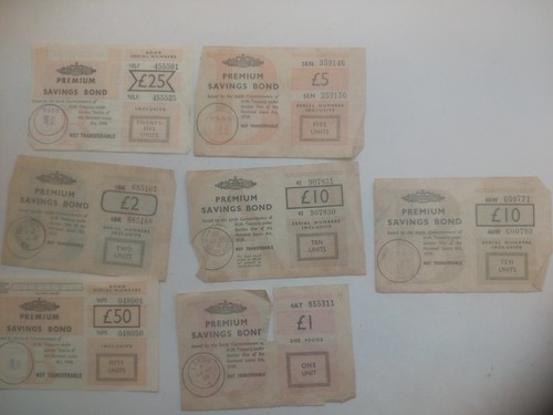 Premium bonds savings