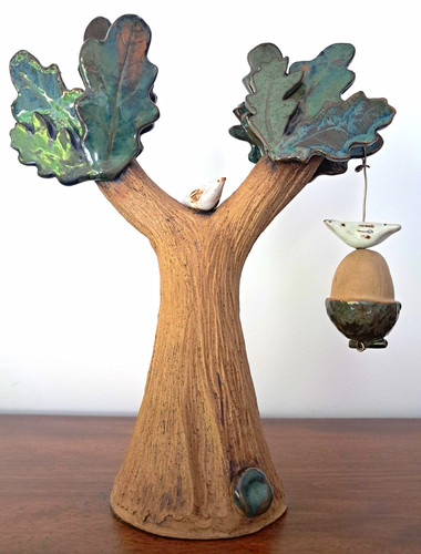 Studio pottery oak tree - pottery,