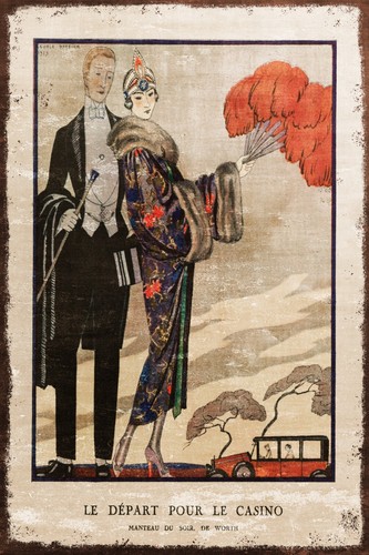Vintage 1920 image - image, depart
