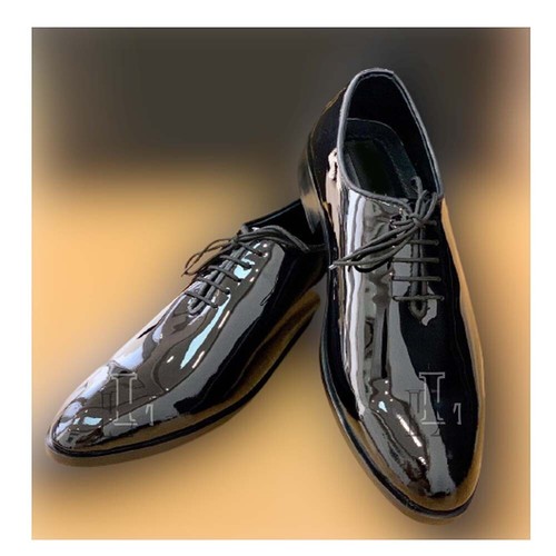 Handmade men black patent - men's,