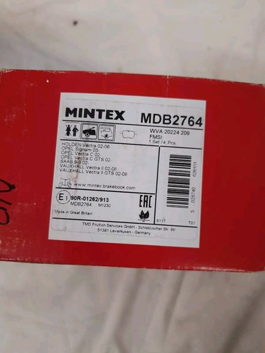 Mintex mdb2764 brake pads - mintex,