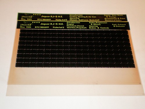 Microfiche spare parts catalog - spare,