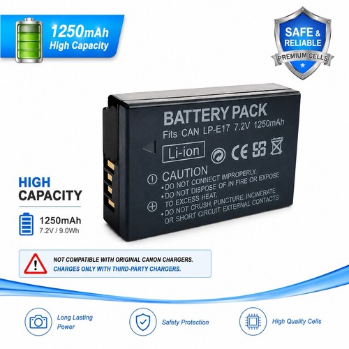 E17 battery for canon eos - lp-e17,