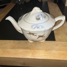 RARE Vintage Alfred Meakin Pheasant Design Teapot Tea Pot - Excellent Condition