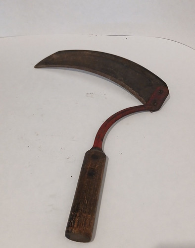 Antique scythe hand sickle - antique,