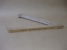 Mazo Energizes Soap Suds ~ Vintage Wooden Laundry Tongs ~ Advertising ~Old Stock