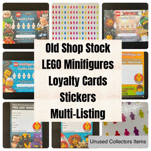 Lego minifigure loyalty card - minifigure,