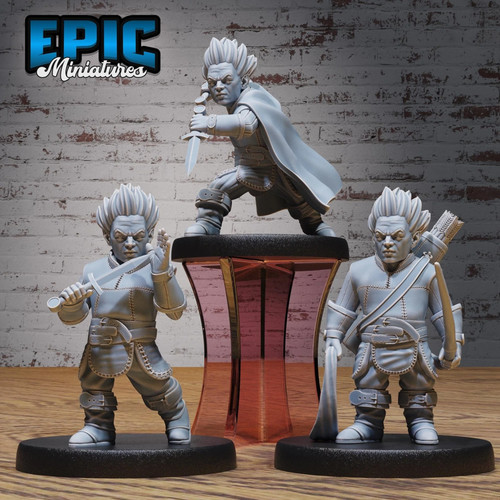 Halfling rogue miniature - ,
