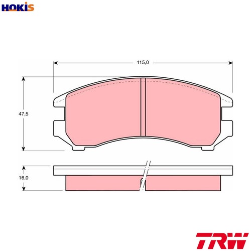 Brake pad set disc - brake,