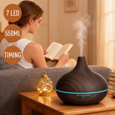 LED Essential Oil Diffuser Aroma Humidifier Ultrasonic Aromatherapy XMAS Gift