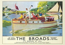 Vintage Railway Poster Norfolk
