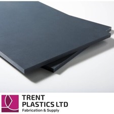 Grey PVC Sheet (RAL 7011) - UPVC Extruded, Cut to Size, Industrial Panel
