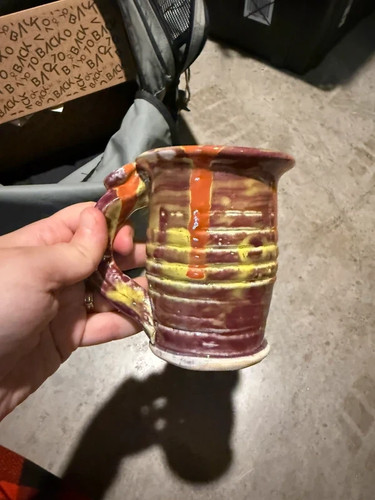Handmade pottery cup local