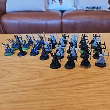 Warhammer LOTR, Hobbit, MESBG, Games Workshop. x 33 Alliance or Elves Warriors.