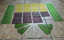 KJS3109 Art Deco Florenteen Florentine Pattern Stained glass