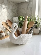 Elegant White Swan Decorative