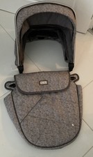 Silver Cross Pioneer Wayfarer Colour Pack Hood Apron In Grey for carrycot & seat