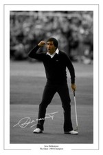 SEVE BALLESTEROS GOLF SIGNED AUTOGRAPH PHOTO THE OPEN 1984 WINNER