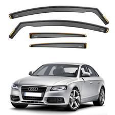 ISPEED Wind Deflectors for Audi A4 B8 2008-2015 4-Door Saloon 4pc Set Visors