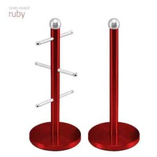 SQ Professional Gems Mug Tree & Kitchen Roll Holder Set