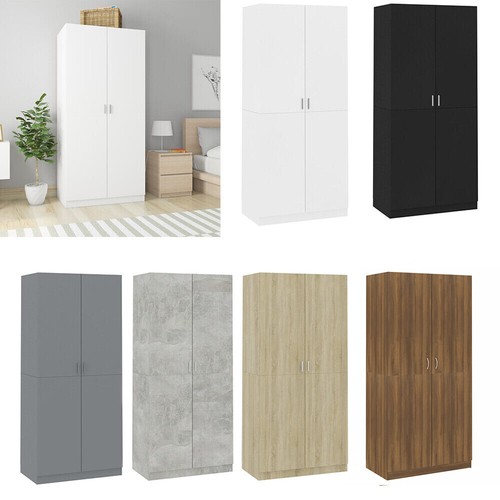 Tall wooden wardrobe - with, 2