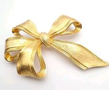 Crown Trifari Bow Brooch Large