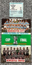 Ticket & Programme - 1976 League Cup Final - Manchester City v Newcastle United 