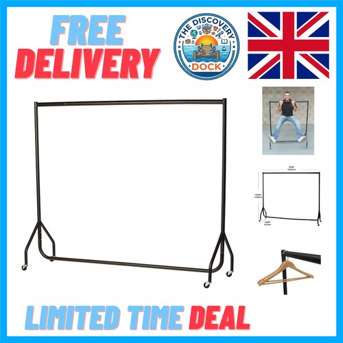 Heavy duty clothes rail 6ft - heavy,