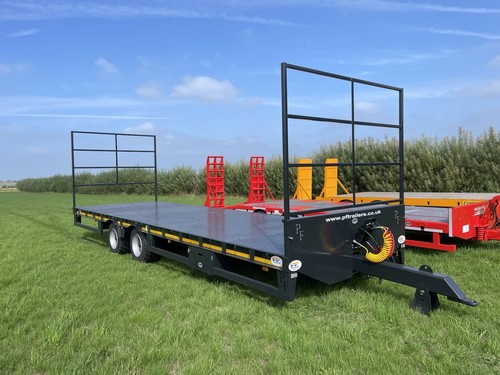 Bale trailer tractor low - bale,