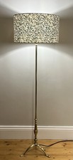 Vintage Brass Floor Standing Lamp. Old Brass Standard Lamp.