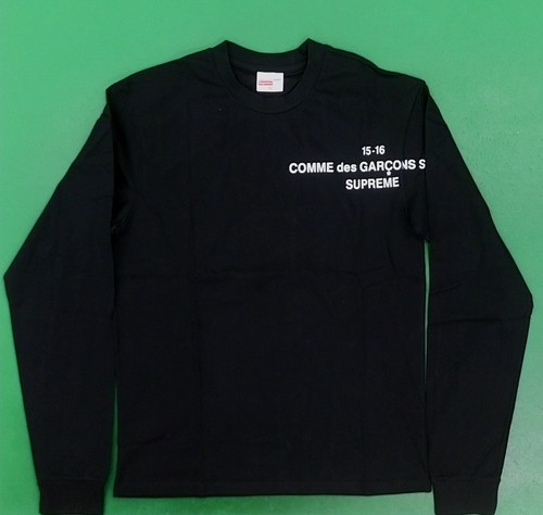 Cdg supreme long sleeve xl - supreme,