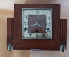 Vintage Art Deco style   Mantle Chiming Clock for restoration