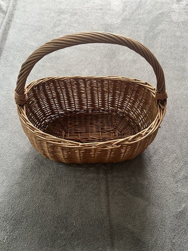 Vintage wicker shopping basket - vintage,