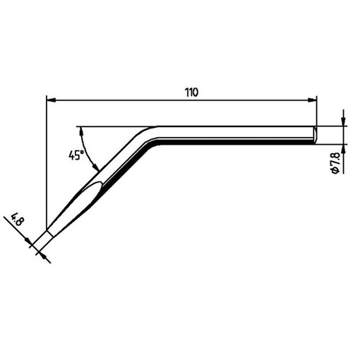Ersa soldering tip - ersa, chisel