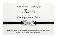Friendship Infinity Wish Bracelet,Best Friends, Birthday,Christmas Bestie Gifts