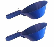 2 x PVC Construction Plastic Scoop Pan 170mm (6.69") Plaster Powder Water Grain